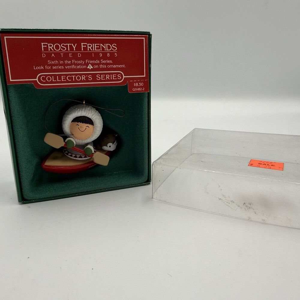 Hallmark FROSTY FRIENDS 1985 #6 In the Series Christmas Ornament With Box